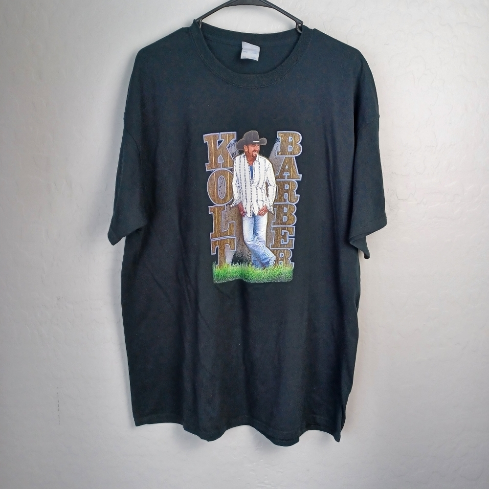 Men's Vintage T Shirt KOLT BARBER Size XXL Color Black